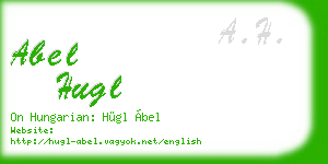 abel hugl business card